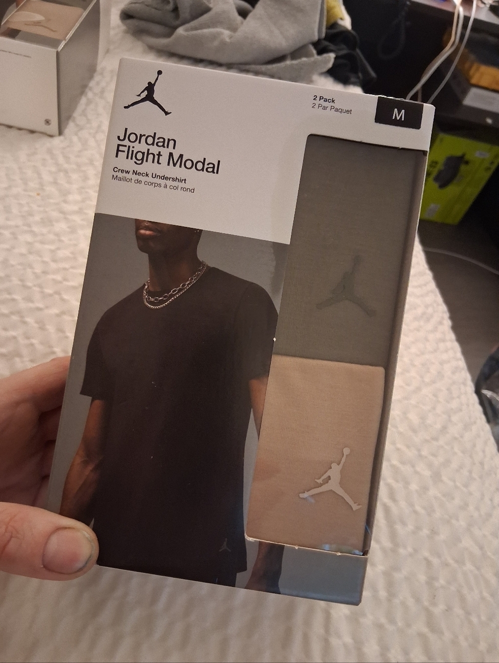 Jordan Flight Modal 2-Pack Crew Neck Tee - Olive Green & Tan